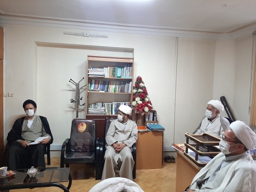 دیدار صمیمی معاون فرهنگی بعثه مقام معظم رهبری با اعضای دفتر نمایندگی خراسان رضوی