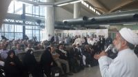 روایتگری اماکن سرزمین وحی برای زائرین بیت الله الحرام در سالن فرودگاه بین المللی هاشمی نژاد مشهد مقدس
