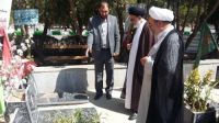 حضور حجه الاسلام والمسلمین قاضی عسگر بر مزار شهدای منا در مشهد