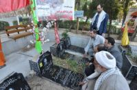 غبارروبی مزارشهدای منا در مشهد